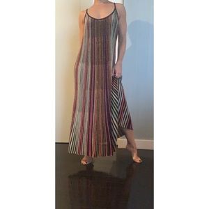 Zara lurex ankle length dress